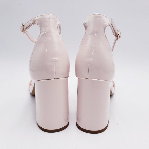 Madden Girl STAR Block Heel Platform Sandal Ankle Strap Square Toe Pink Size 11 - Picture 4 of 13